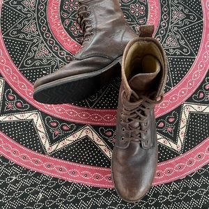 Frye Veronica Combat Lace Up Boot size 8